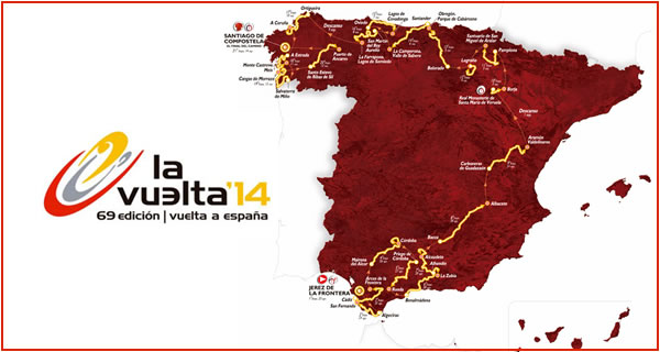 Le parcours de la Vuelta 2014.