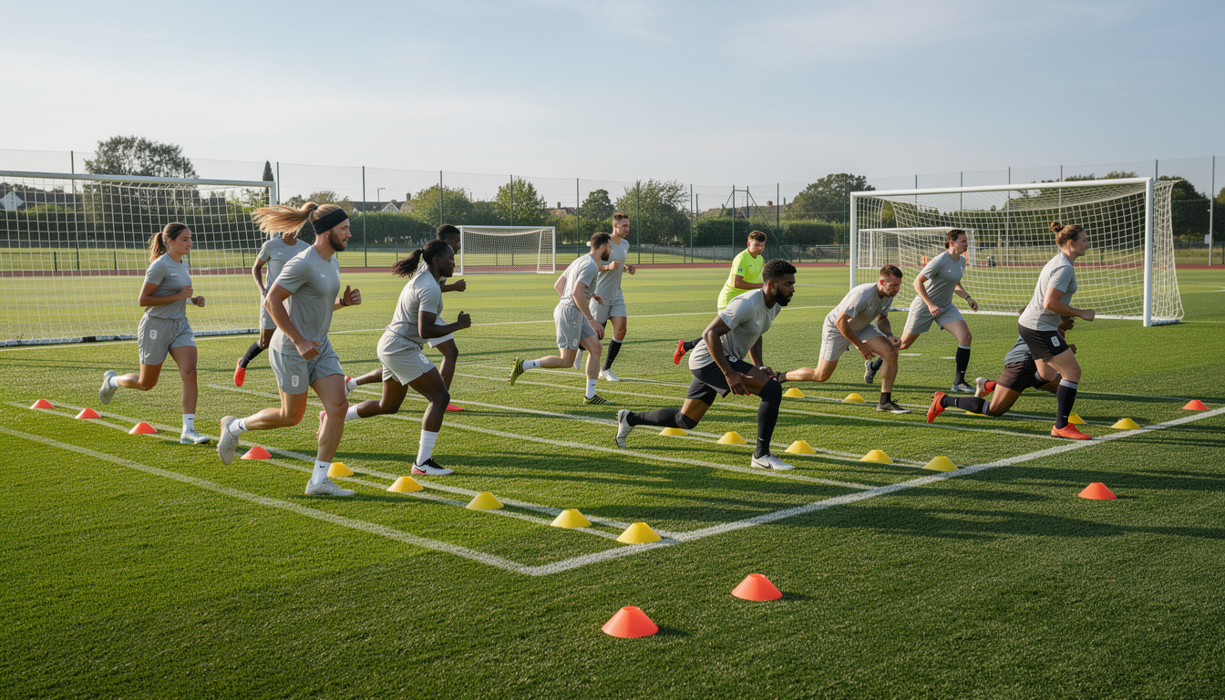 Circuit échauffement football : exercices efficaces pour bien démarrer découvrez un circuit d'échauffement football avec des exercices efficaces pour préparer votre corps et améliorer vos performances dès le début de l'entraînement.