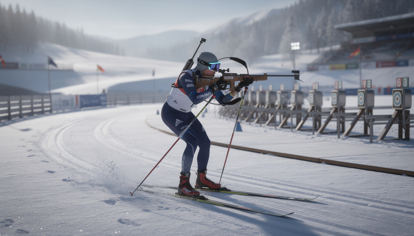 vivez l'excitation de la coupe du monde de biathlon depuis chez vous avec biathlon 2008, une expérience virtuelle immersive et réaliste.